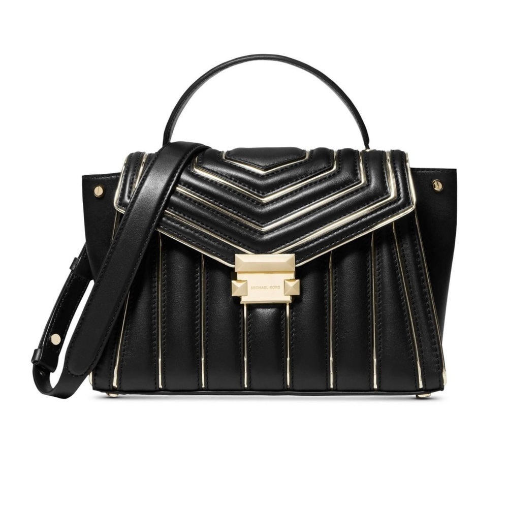 Michael Kors Whitney Quilted Outlined Top handle Satchel